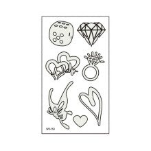 Temporary Tattoo Sticker Waterproof Glow in the Dark Music Symbols Luminous PET