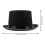 Cosplay Hat for Adults Kids, Black Cloth Reusable Halloween Accessory 2