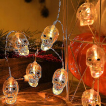 Luzes de corda de Halloween globo ocular 3D Bateria USB dupla alimentação à prova d'água interna e externa
