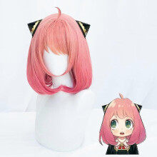 Syntetická Cosplay parochňa pre Anime Spy x Family, odolná voči teplu 200 C, nastaviteľná 54-61 cm, vrátane uzáveru parochne