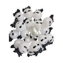 Guirlande lumineuse LED fantôme 3M 20 LED fonction clignotante sur fil cuivre pour décoration Halloween intérieur extérieur