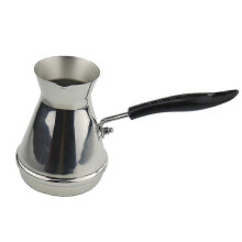 Stainless Steel Coffee Pot with Insulated Handle, Even Heating, 9.5x5cm