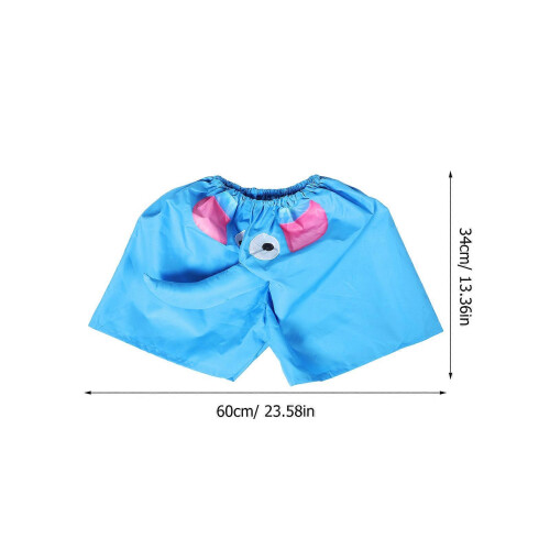Elephant Nose Pyjama Shortsit Juhlapeli Prop Ring Toss Butt Shaking Sky Blue 1