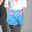 Elephant Nose Pyjama Shortsit Juhlapeli Prop Ring Toss Butt Shaking Sky Blue 3