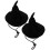 2-Pack Halloween Pet Hats Black Polyester Witch Hat for Cats Dogs 2