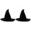2-Pack Halloween Pet Hats Black Polyester Witch Hat for Cats Dogs 1
