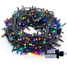 Luzes de corda de Halloween 500 LED 50m 8 modos de memória baixa tensão conectável interno externo