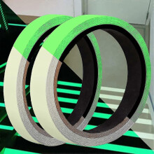 Glow In The Dark Tape, Luminous Green, Self Adhesive, 5m x 1cm, 5m x 2cm, Removable
