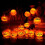Halloween Pumpkin String Lights 3m 20 LED Remote Control USB 8 Modes Outdoor Decoration Orange 2
