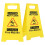 Caution Wet Floor Sign, 2-Pack, Double-Sided, Bright Yellow, PP, Foldable with Handle for Commercial Use 4
