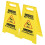 Caution Wet Floor Sign, 2-Pack, Double-Sided, Bright Yellow, PP, Foldable with Handle for Commercial Use 5