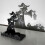 Witch Candlestick Black Iron Gothic Retro Halloween Shadow Tea Light Holder 2