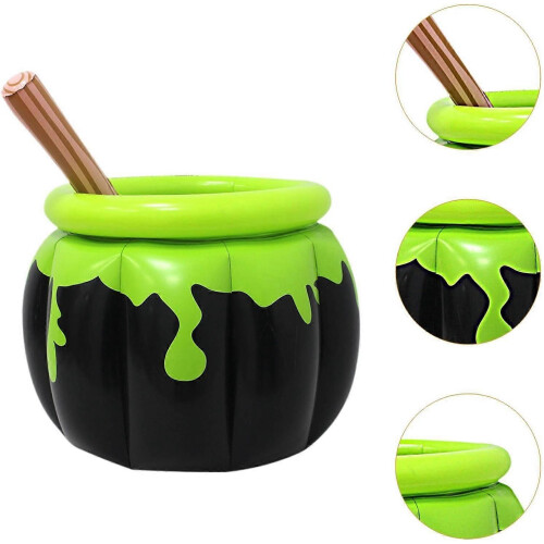 Halloween Inflatable Cauldron Cooler for Drinks and Candy, PVC Party Decoration 2