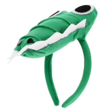 Diadema 3 uds tocado 3D de dibujos animados accesorios para disfraces de Halloween felpa verde cómoda