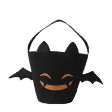 Toile réutilisable de seau de bonbons d’Halloween avec poignées pour des bonbons ou des friandises