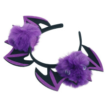 Bat Wing Headband Purple Felt Halloween Costume Accessory for Women Men