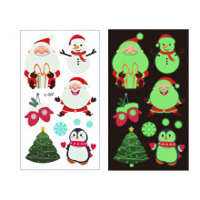 Kids Temporary Tattoos Luminous Christmas Glow in the Dark Assorted Patterns for Children