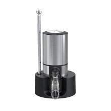 Carafe à vin électrique en acier inoxydable 304, aérateur instantané, verseur, interrupteur marche/arrêt, convient à la plupart des bouteilles