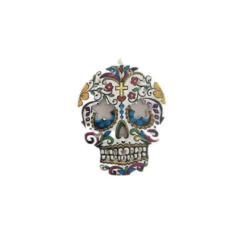 Halloween LED String Lights Skull Shape 2m Multicolor PP Material Battery Not Included