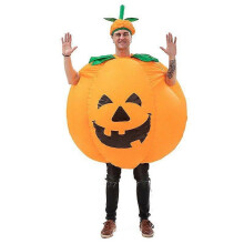 Halloween nafukovací kostým tekvica realistický dizajn Pohodlné nosenie Odolný materiál