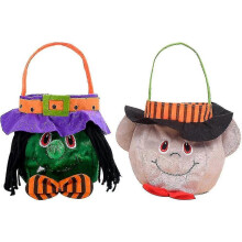 2er-Pack Halloween-Süßigkeitsbeutel – goldene Kürbis-Kordelzugbeutel für Kinder, leichte Leckerli-Beutel aus Filz