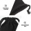Canvas Drawstring Bags with Sign, Black 4-Pack, Storage and Party Decor 5