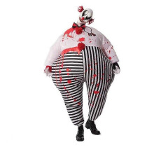 Halloweensky nafukovací kostým, vstavaná pumpa, vtipný rozmarný outfit pre dospelých, ekologické PVC, priedušná sieťovina