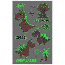 Temporary Tattoos Glow in the Dark Waterproof Dinosaur Mini for Parties and Crafts