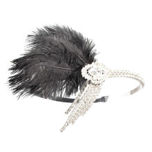 Women Headband Headdress Masquerade Nightclub Party Halloween Hair Accessory Black