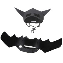 Cat Bat Costume Halloween Pet Bat Wings and Mask Set for Cats and Small Dogs Adjustable