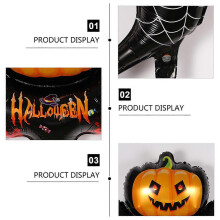 Halloween Pumpkin Balloons 5 Pack Orange Aluminum Foil for Party Decoration