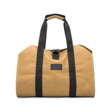 Kaminholztasche aus Segeltuch, großes Fassungsvermögen, wasserabweisend, rutschfester Griff, verstellbare Schnalle, faltbar