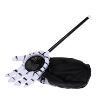 Sac à bonbons fantôme d'Halloween pour contenir des bonbons, sac de friandises en plastique Non tissé réutilisable noir pour enfants