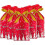 Sacos de doces de Natal 50 unidades de cordão de plástico vermelho branco árvore floco de neve 9,8 x 5,9 x 2,4 polegadas 1