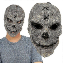 Máscara de Halloween de silicone Máscara de osso assustador realista para adultos Fantasia de rosto de terror de demônio assustador