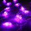 Halloween LED Spider Light String Roxo Luzes decorativas internas 28x13x9cm 4