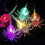 Halloween LED Spider Light String Roxo Luzes decorativas internas 28x13x9cm 5
