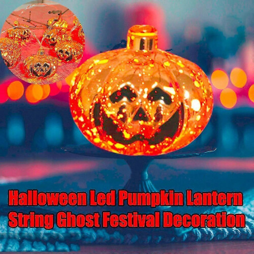 LED String Lights 20 Orange Lantern Halloween Decoration 300cm Indoor Party 1