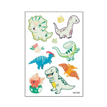 Glow in the Dark Temporary Tattoo Stickers Waterproof Cartoon Animal Body Art for Kids Party