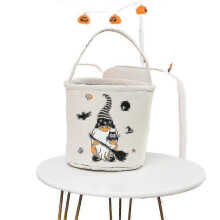 Sac à bonbons d'Halloween, seau à citrouille en Polyester, décoration de fête Portable pour enfants