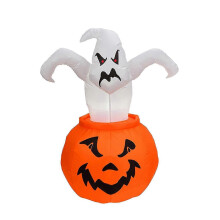 Halloween Inflatable Decor Glowing Outdoor with LED Lights and Blower, 1.8m Tall