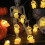 Luzes de corda de Halloween alimentadas por bateria, 20 luzes, 120 polegadas, plástico branco, luzes decorativas internas e externas 5