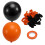 Balões de látex laranja e preto 67pcs balões de Halloween de 12 polegadas 2