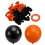 Balões de látex laranja e preto 67pcs balões de Halloween de 12 polegadas 3