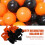 Balões de látex laranja e preto 67pcs balões de Halloween de 12 polegadas 4