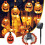 20LED Halloween Solar Pumpkin String Lights, Outdoor Waterproof Lantern 6.5m 2