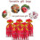 Sacos de doces de Natal 50 unidades de cordão de plástico vermelho branco árvore floco de neve 9,8 x 5,9 x 2,4 polegadas 2
