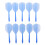 10x Dartflights 2BA integriert blau 11