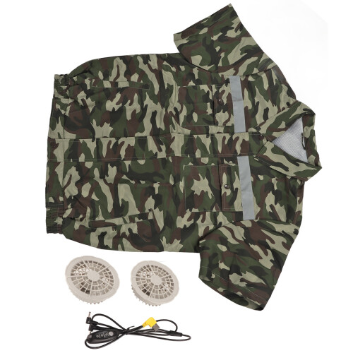 Kühljacke mit 2 Lüftern, 3 Stufen, L 2