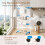 Living And Home Foldable Tower Clothes Rack 4
